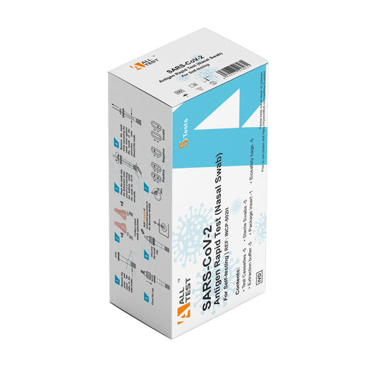 All Test SARS-COV-2 Antigen Rapid Test (Nasal Swab) - 5 Pack - November 2025 Expiry
