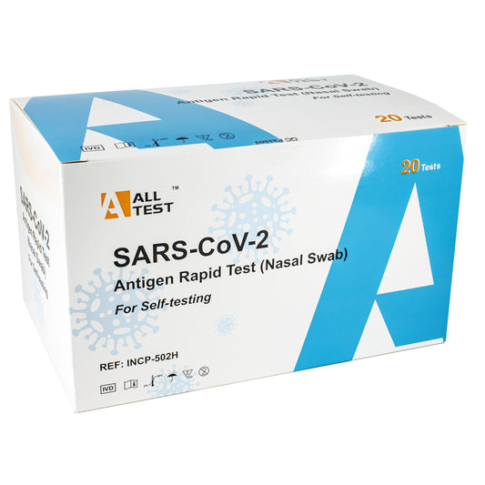 All Test SARS-COV-2 抗原快速检测（鼻拭子）- 20 包 - 2025 年 8 月到期